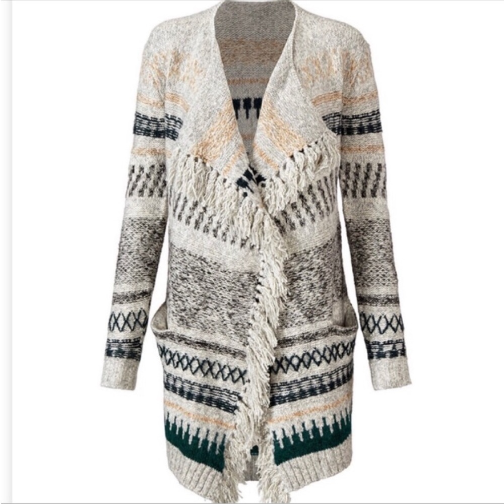Cabi Multicolor Patterned Cardigan - image 1